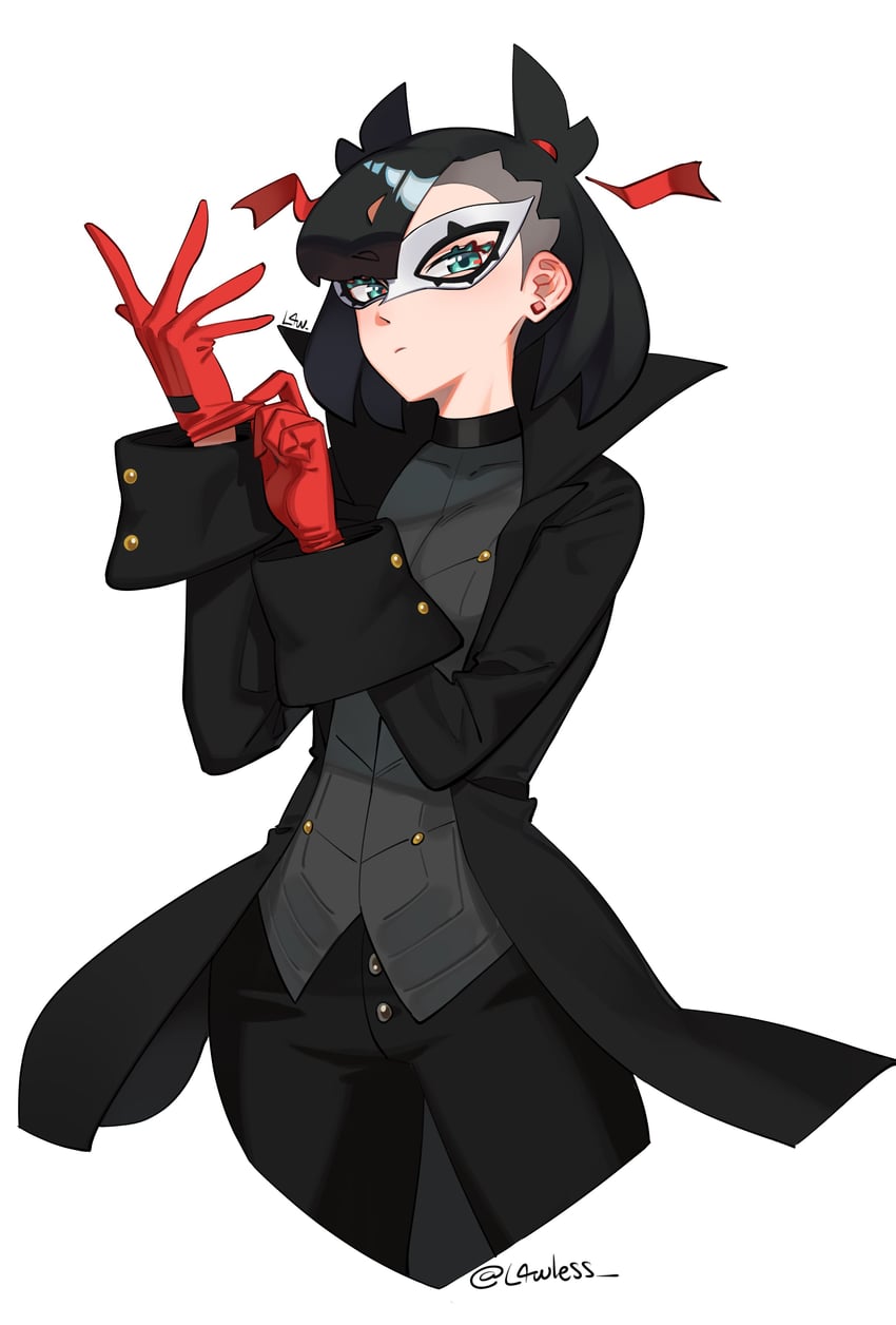 marnie, amamiya ren, and joker (pokemon and 3 more) drawn by l4wless