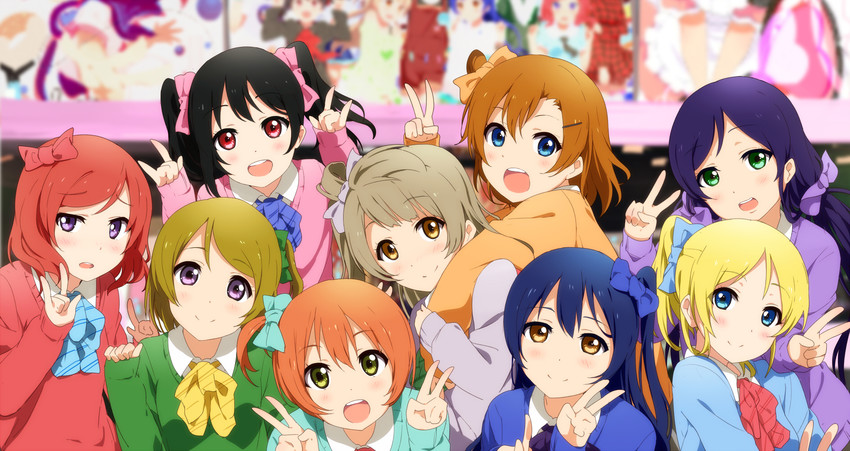 nishikino maki, tojo nozomi, sonoda umi, yazawa nico, ayase eli, and 4 more (love live! and 1 more) drawn by ogipote