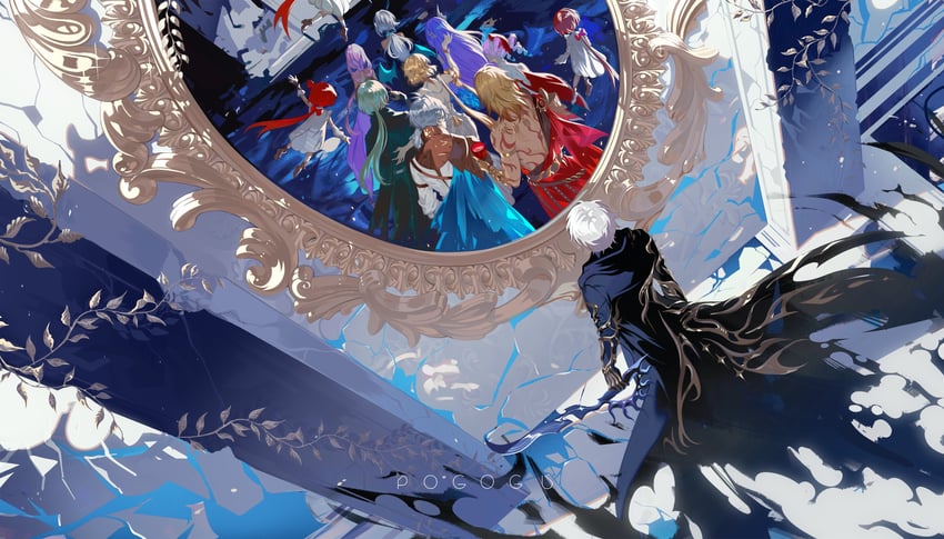 castorice, phainon, mydei, aglaea, anaxa, and 7 more (honkai and 1 more) drawn by pogogu