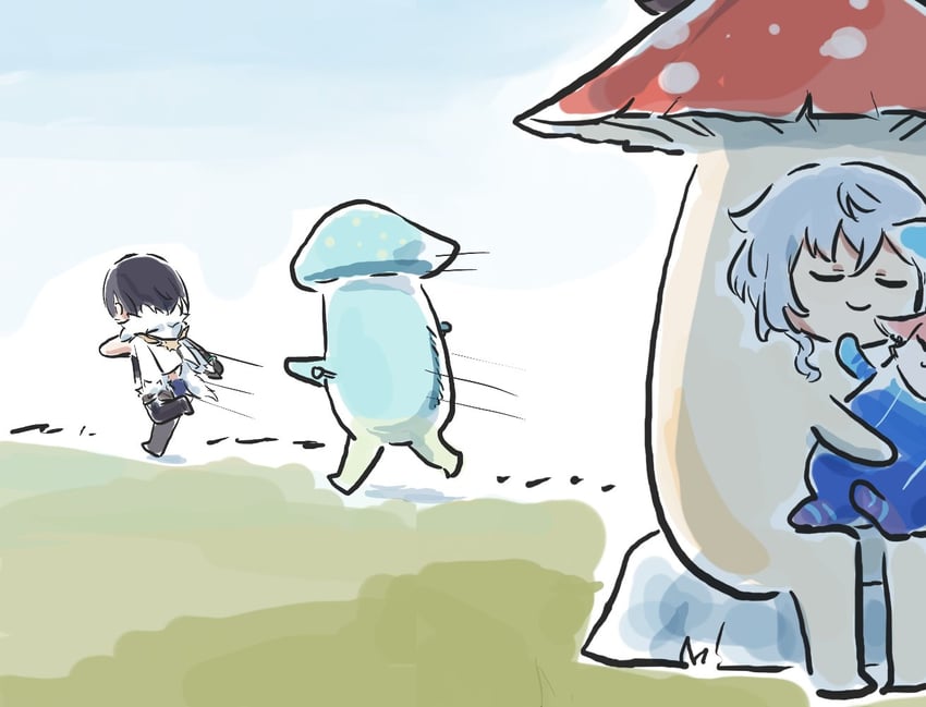 ganyu, yae miko, shenhe, and yelan (genshin impact) drawn by xinzoruo