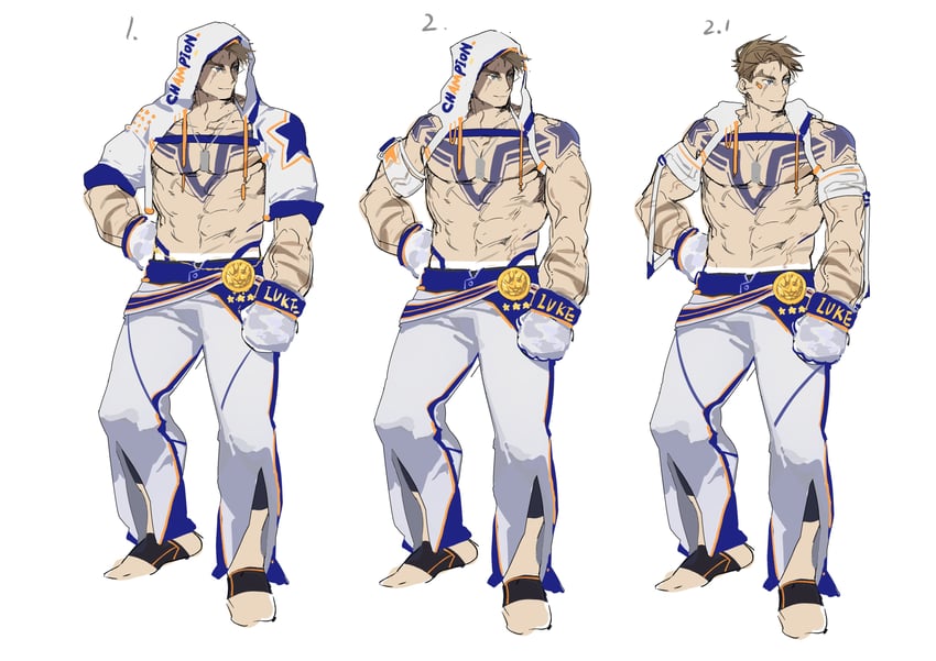 luke sullivan (street fighter and 1 more) drawn by flavedochen