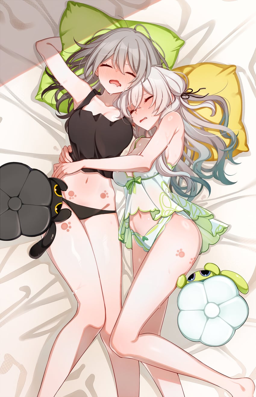 trailblazer, firefly, and stelle (honkai and 1 more) drawn by gel_(nukoleg)