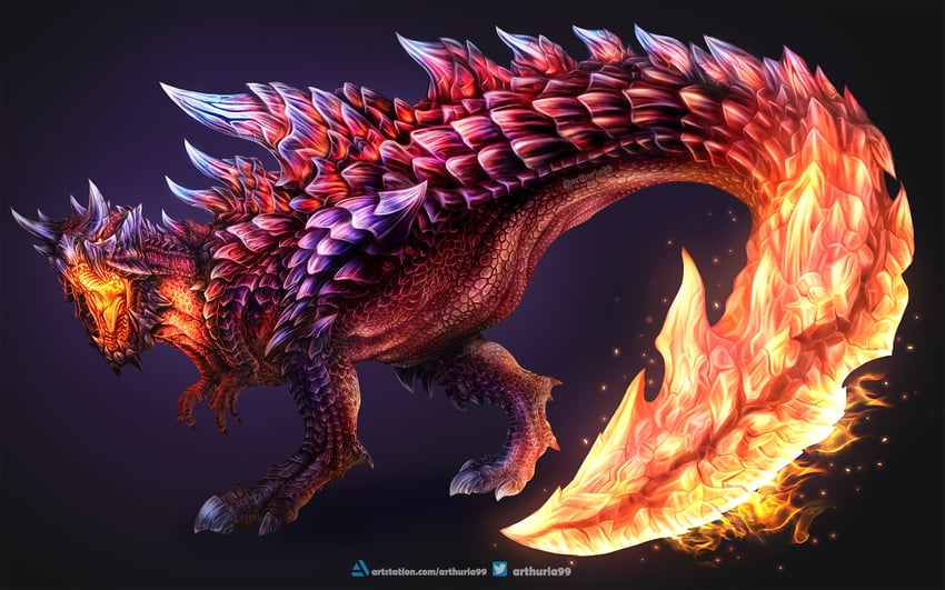glavenus (monster hunter) drawn by arthuria-99