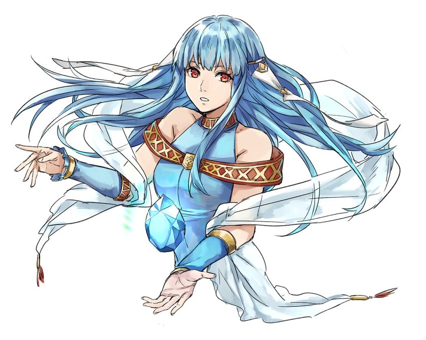 ninian (fire emblem and 2 more) drawn by kamu_(kamuuei)