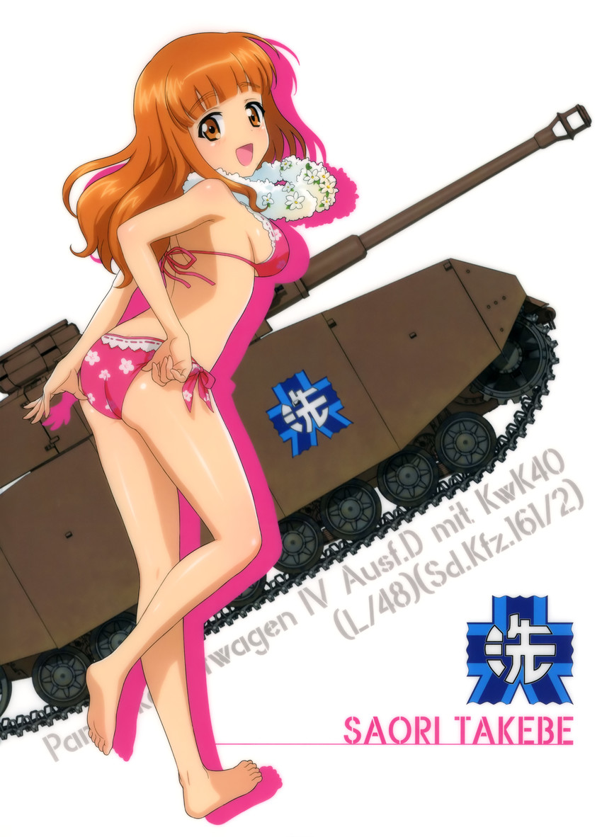 takebe saori (girls und panzer and 1 more)