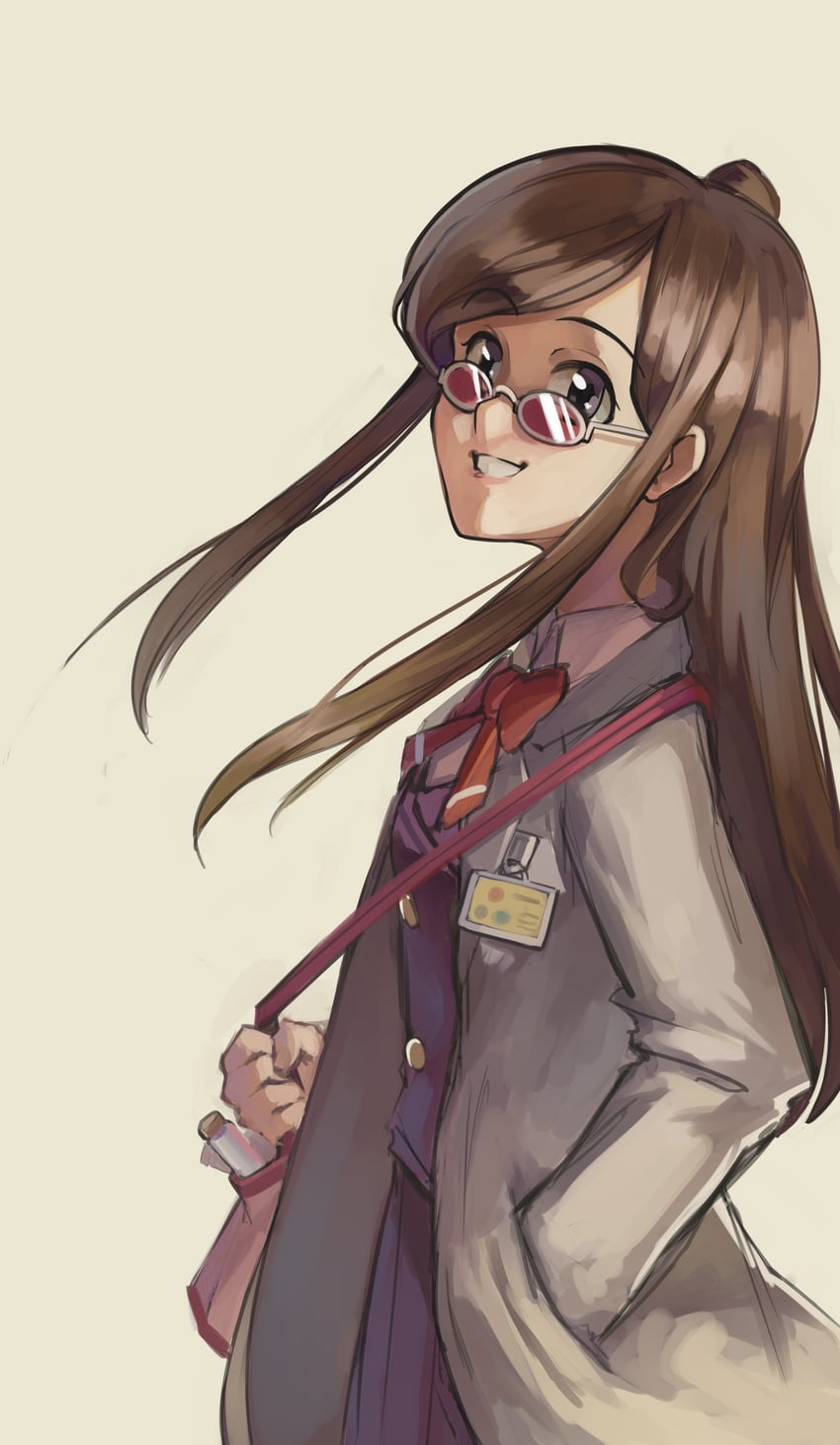 ema skye (ace attorney and 1 more) drawn by kornod