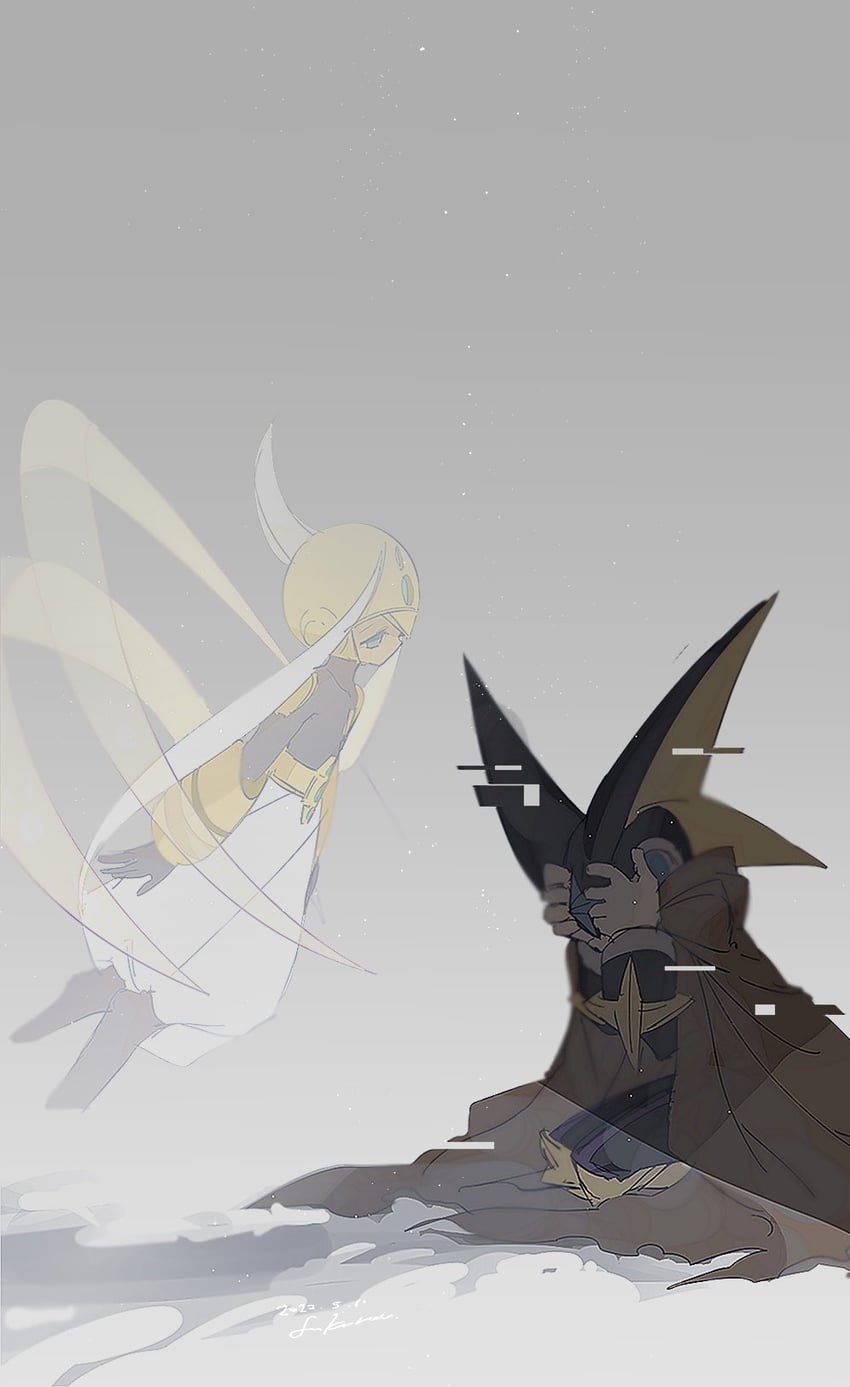 bass.exe and serenade (mega man and 2 more) drawn by baron-0628