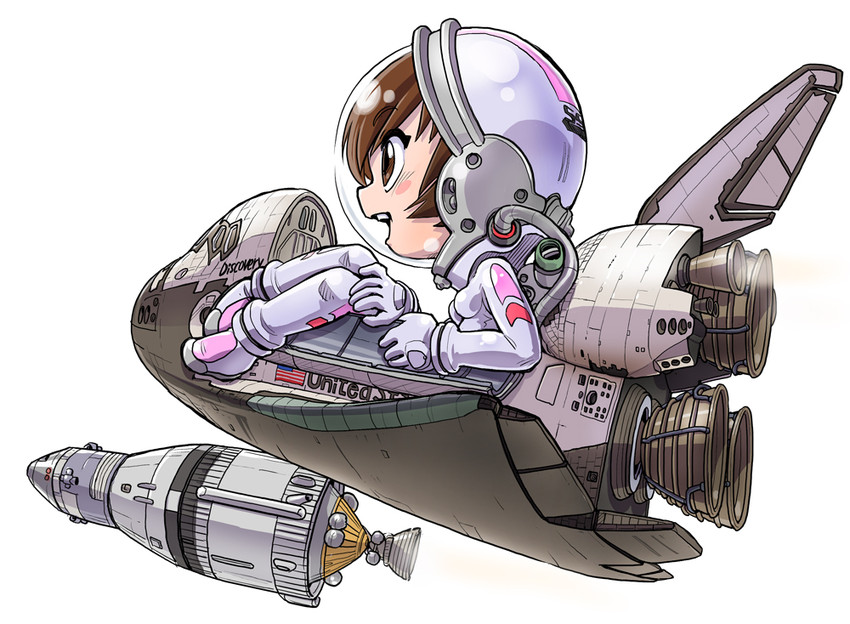 saturn v (rocket girls and 1 more) drawn by kiichi
