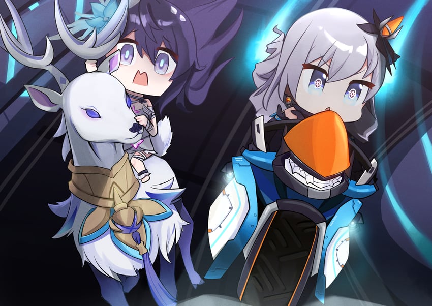 bronya zaychik, seele vollerei, project bunny, and diana (honkai and 1 more) drawn by mark1019
