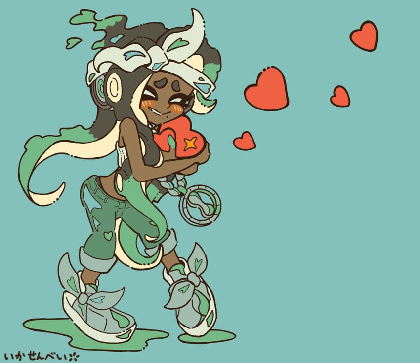 marina (splatoon and 1 more) drawn by ikasenbei_414