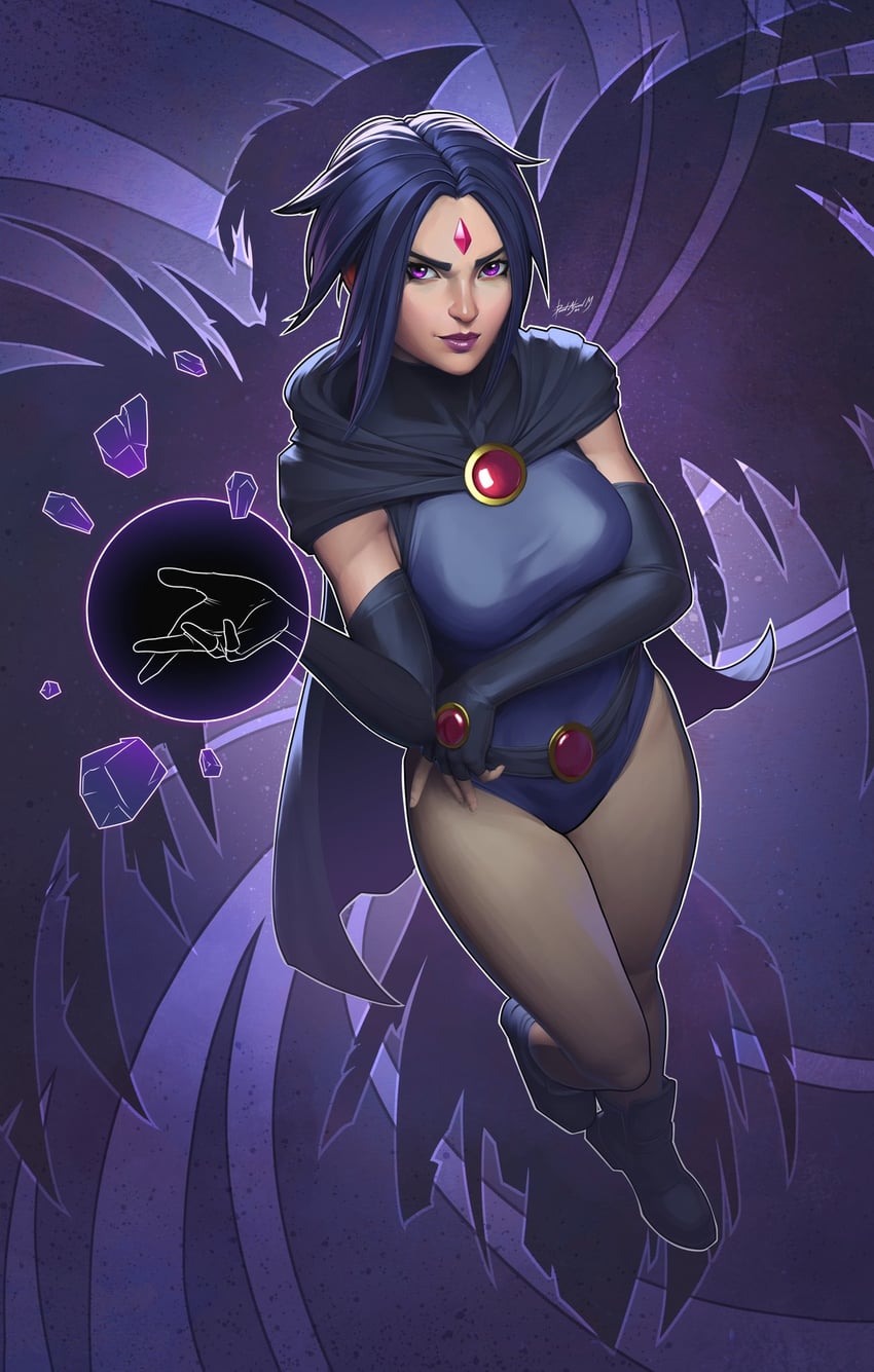 raven (dc comics and 2 more) drawn by dalejomej
