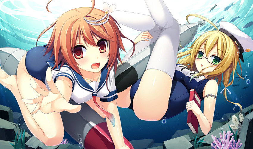 i-58 and i-8 (kantai collection) drawn by yuntea