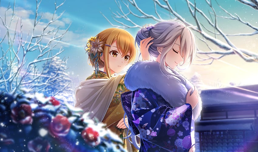 kusakari rena and kamabe chiaki (cinderella series and 1 more)