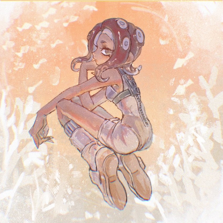 octoling player character, octoling girl, and agent 8 (splatoon and 2 more) drawn by gucandiyi52092