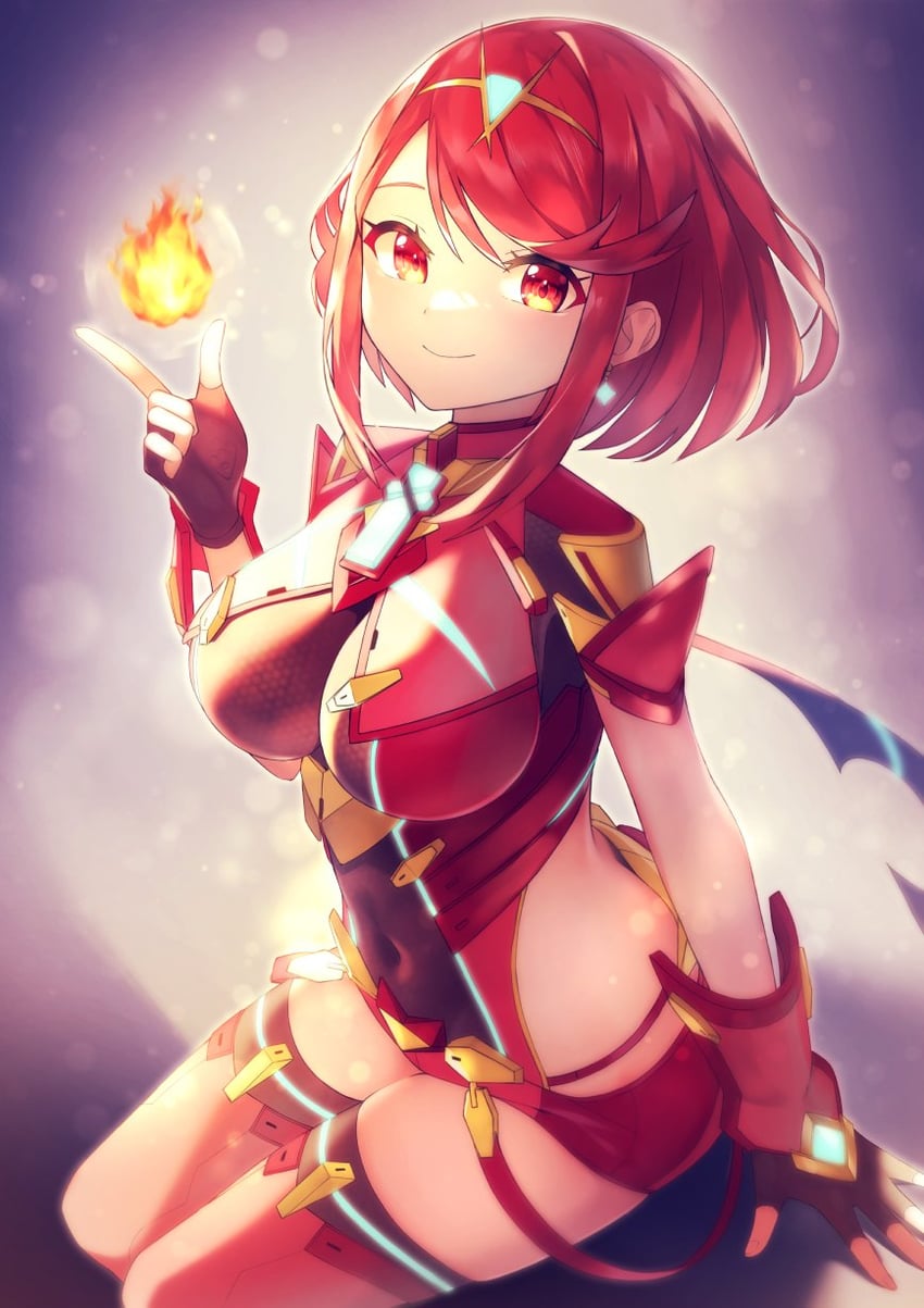 pyra (xenoblade chronicles and 1 more) drawn by rindoriko