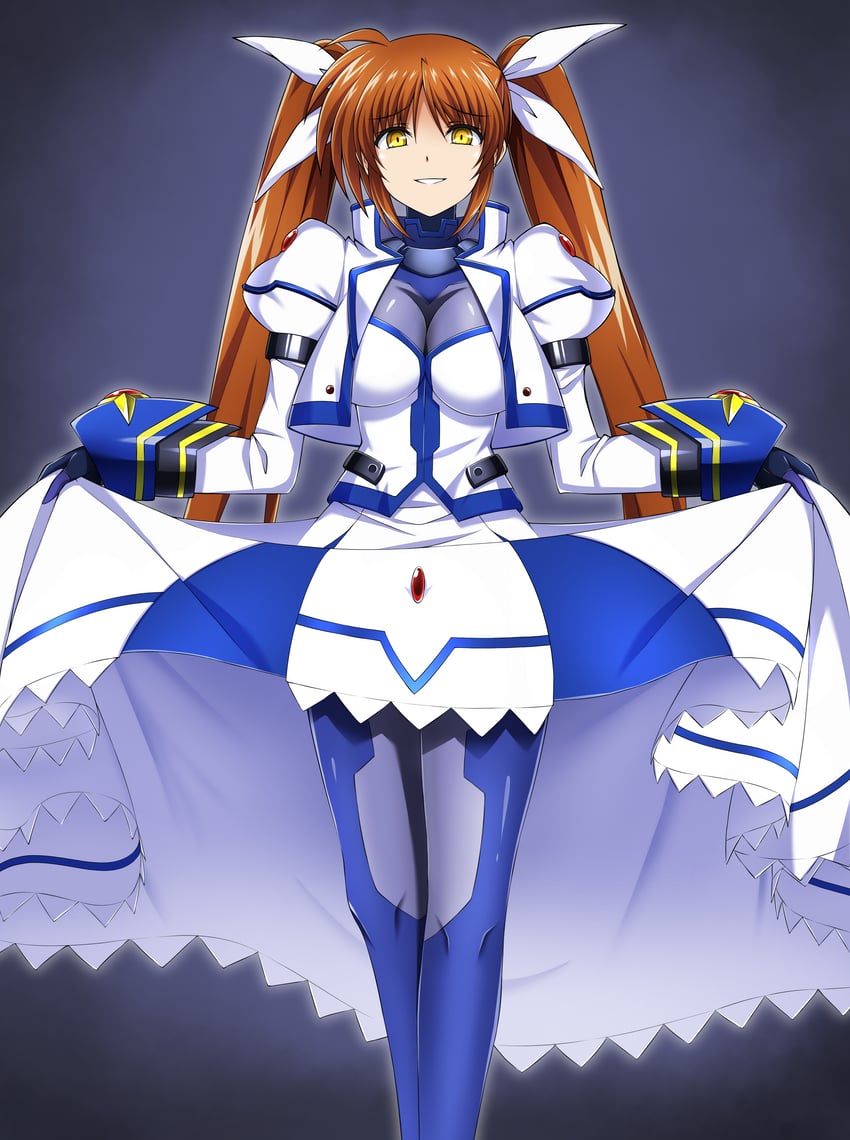 takamachi nanoha (lyrical nanoha and 1 more) drawn by oshimaru026