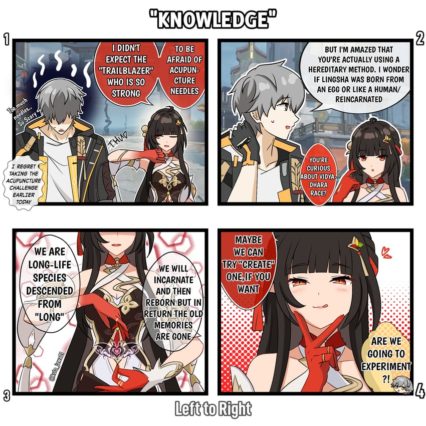 trailblazer, caelus, and lingsha (honkai and 1 more) drawn by kulojawa