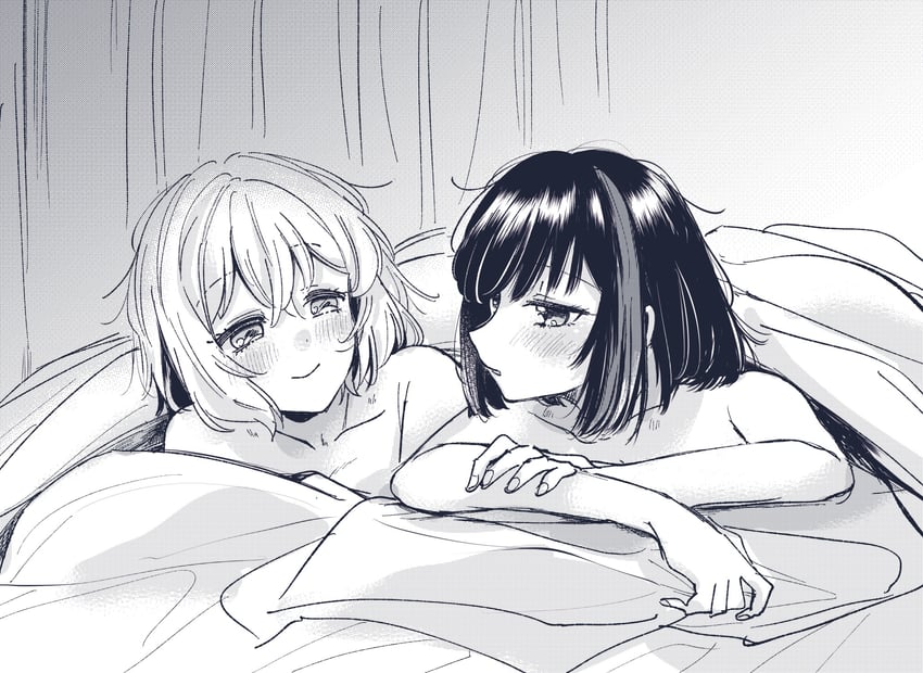 mitake ran and aoba moca (bang dream!) drawn by zawameki