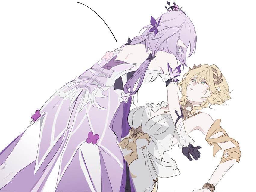 castorice and aglaea (honkai and 1 more) drawn by oldsprout1108