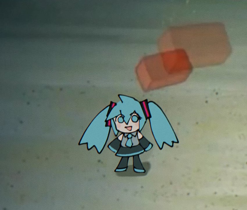 hatsune miku (vocaloid and 1 more) drawn by koasku