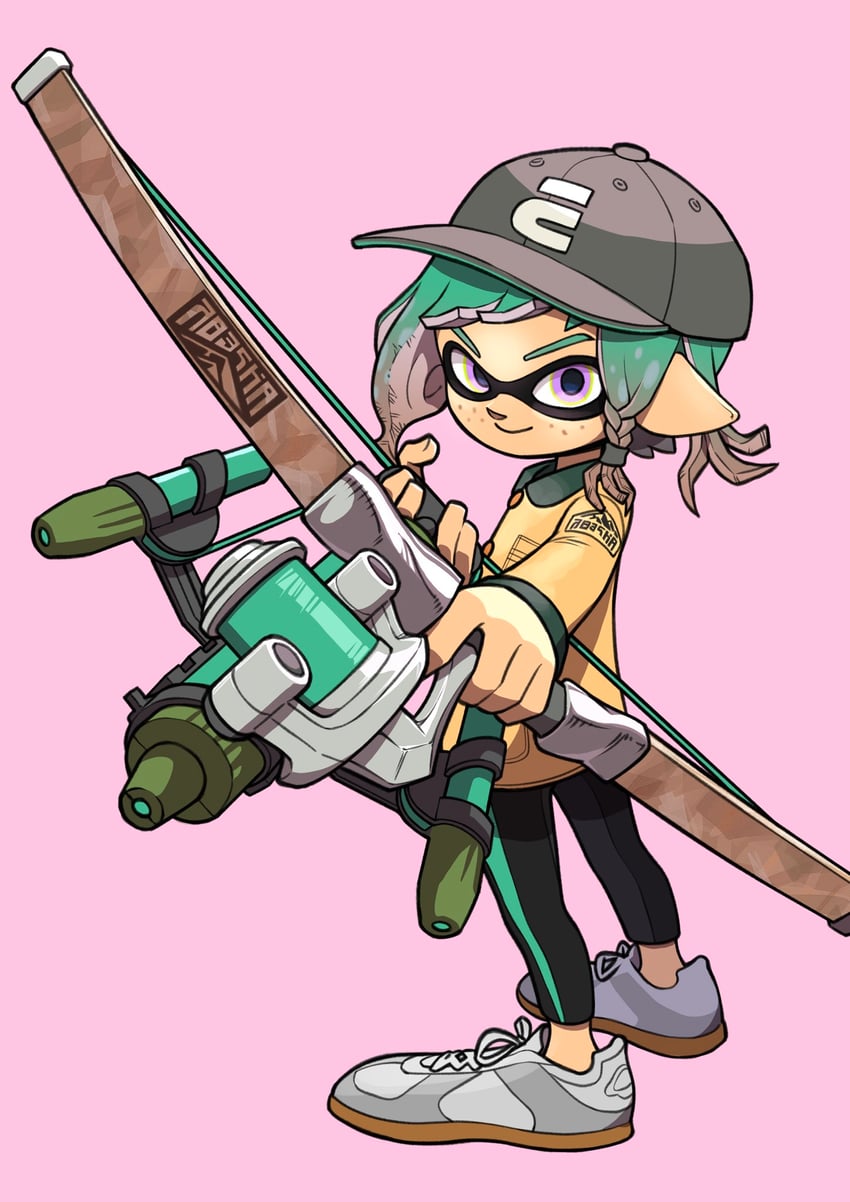 inkling player character and inkling girl (splatoon and 1 more) drawn by xdies_ds
