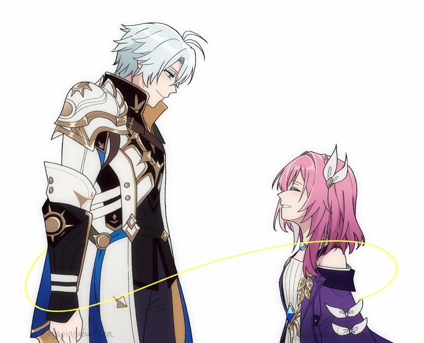 phainon and cyrene (honkai and 1 more) drawn by tapiocaballtea