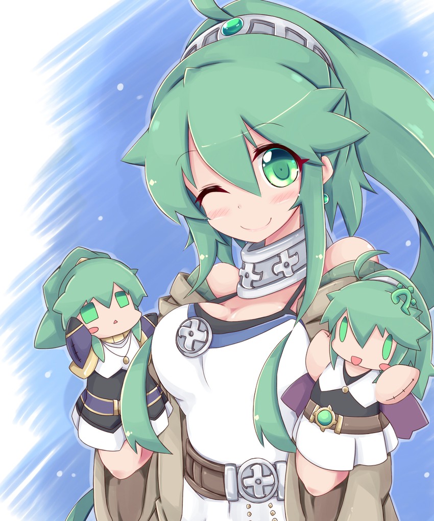 winda, winda priestess of gusto, el shaddoll winda, and spiritual beast tamer winda (yu-gi-oh!) drawn by nanashino_(nanasino101)