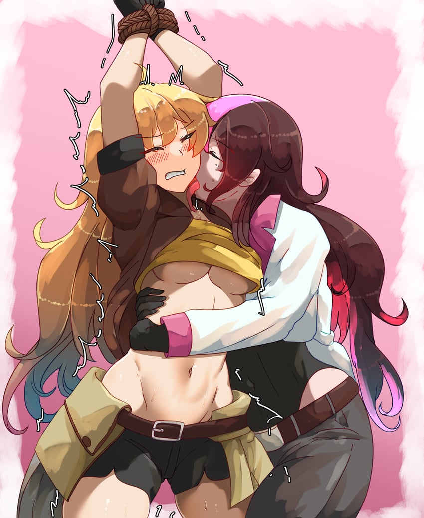 yang xiao long and neopolitan (rwby) drawn by bakasp-lilzy