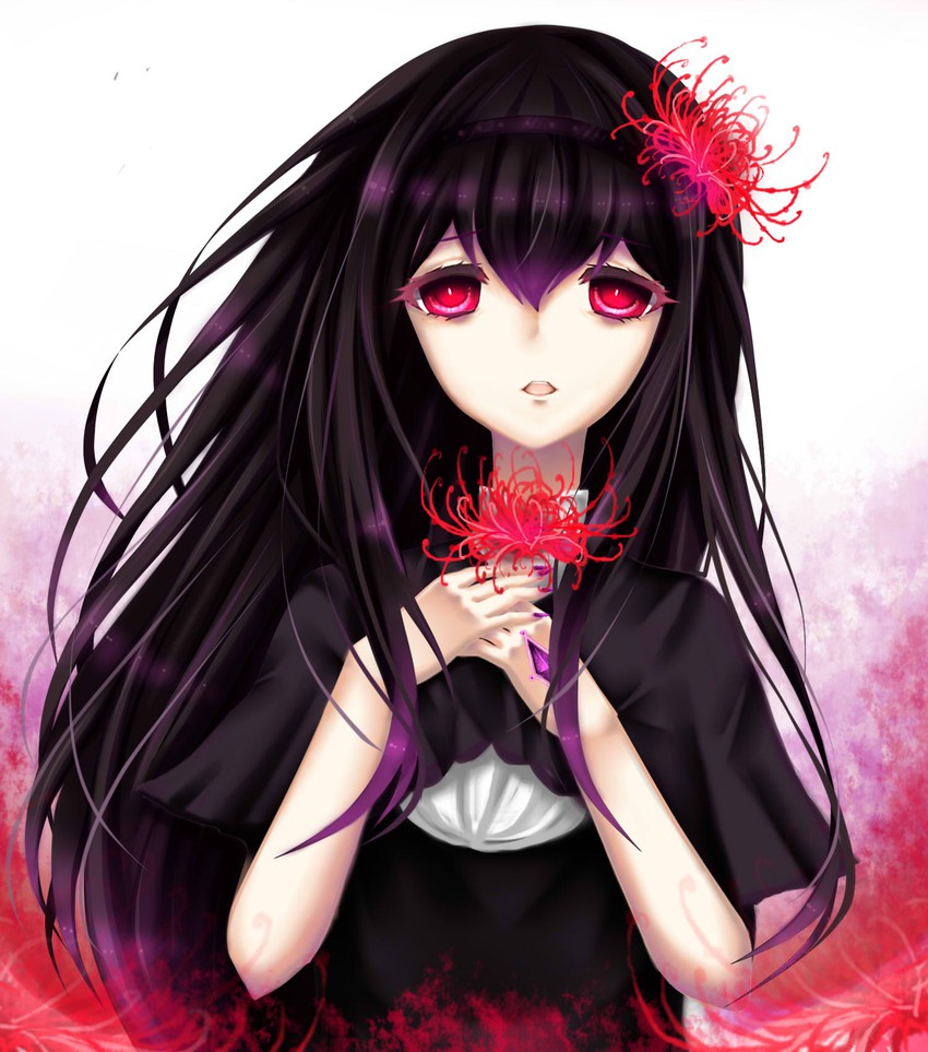 akemi homura and homulilly (mahou shoujo madoka magica and 1 more) drawn by sheya