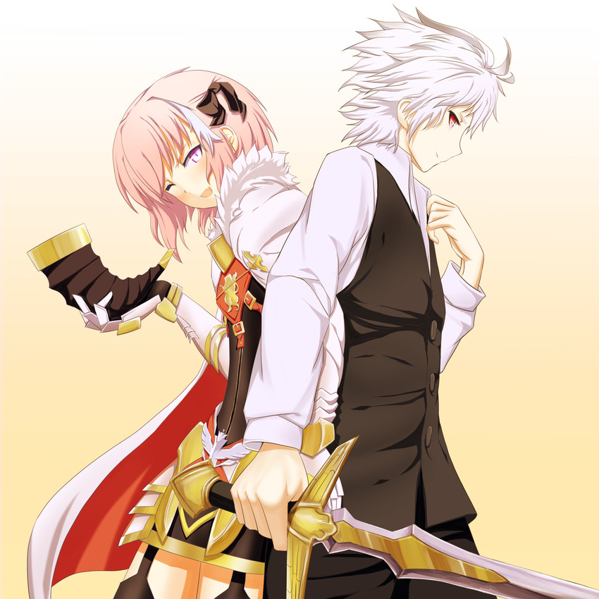 astolfo and sieg (fate and 1 more) drawn by mukade_(siieregannsu)