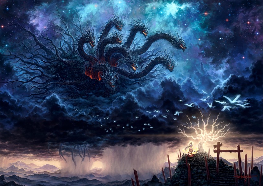 yamata no orochi (original) drawn by tatsuya_(atelier_road)