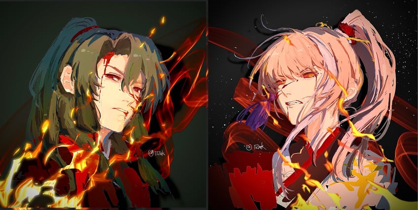 archer and zheng chenggong (fate and 1 more) drawn by alyosha23642