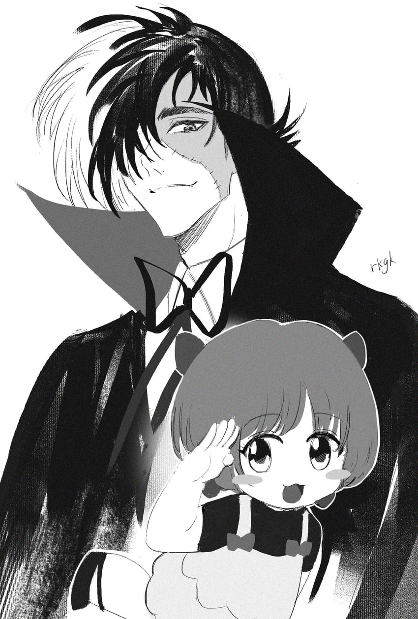 black jack and pinoko (black jack) drawn by sio2_(whynotkarma)