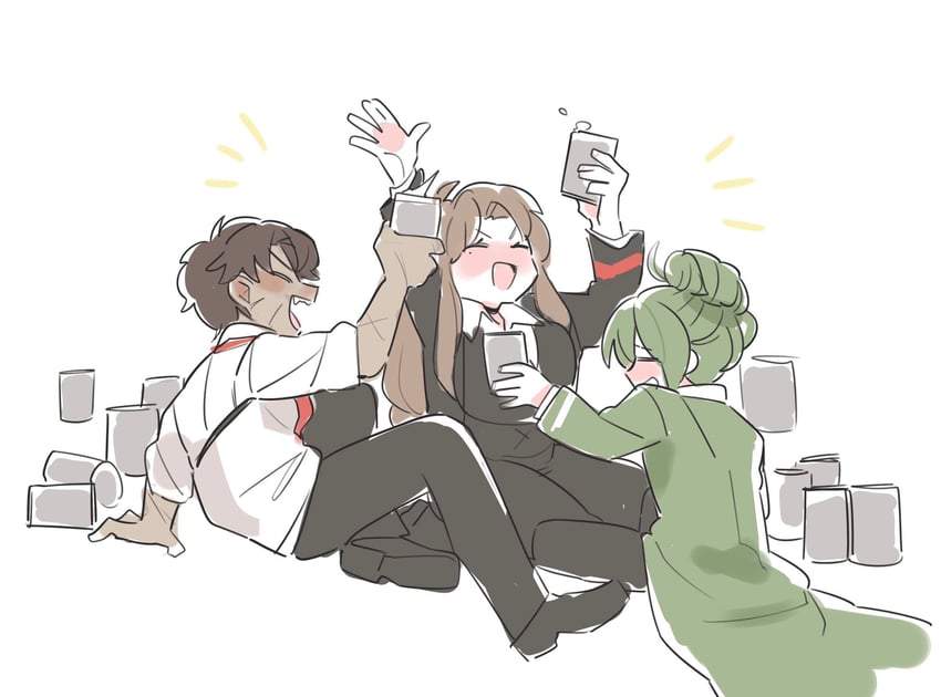 heathcliff, rodion, and netzach (project moon and 2 more) drawn by kojocho05