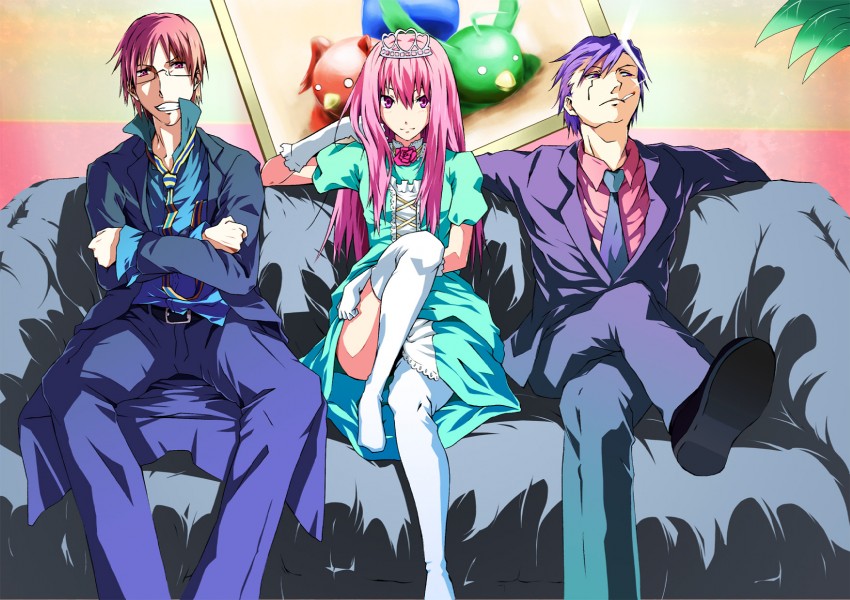 miko+resurrection, quim underconstruction, and dr.arm (albatrosicks) drawn by nanda_rone