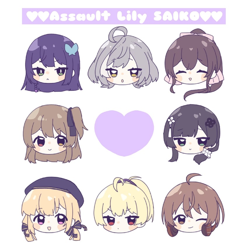 funada kiito, kuo shenlin, wang yujia, sasaki ran, serizawa chikaru, and 3 more (assault lily) drawn by yubari_lemon_(lemonlilie)