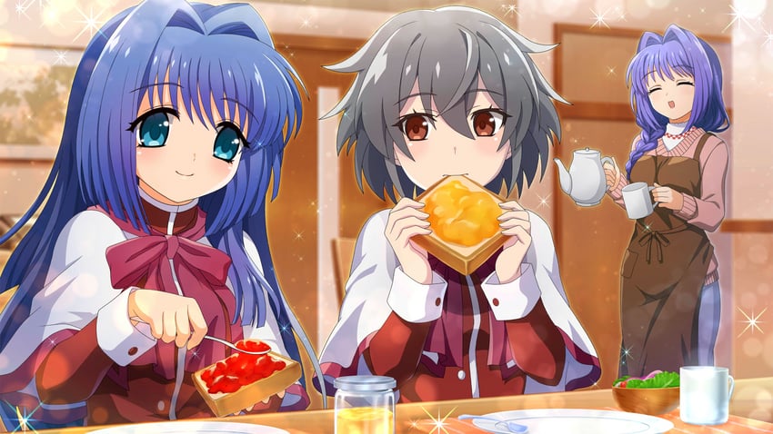 minase nayuki, minase akiko, and kimiyoshi kazuho (higurashi no naku koro ni and 2 more)