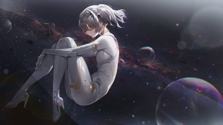 nanami and nanami: starfarer (punishing: gray raven) drawn by xtears_kitsune