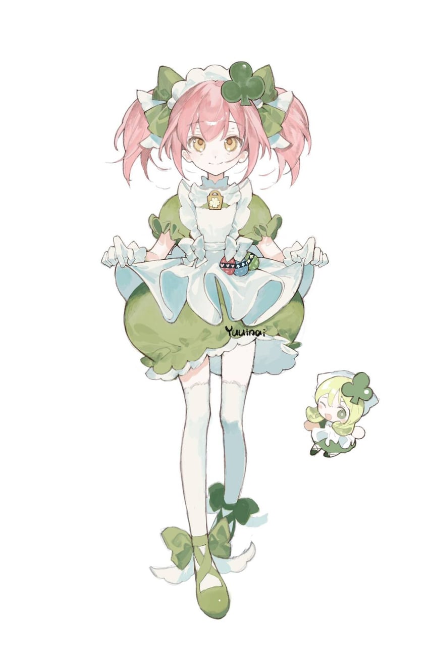 hinamori amu, suu, and amulet clover (shugo chara!) drawn by yuuinai