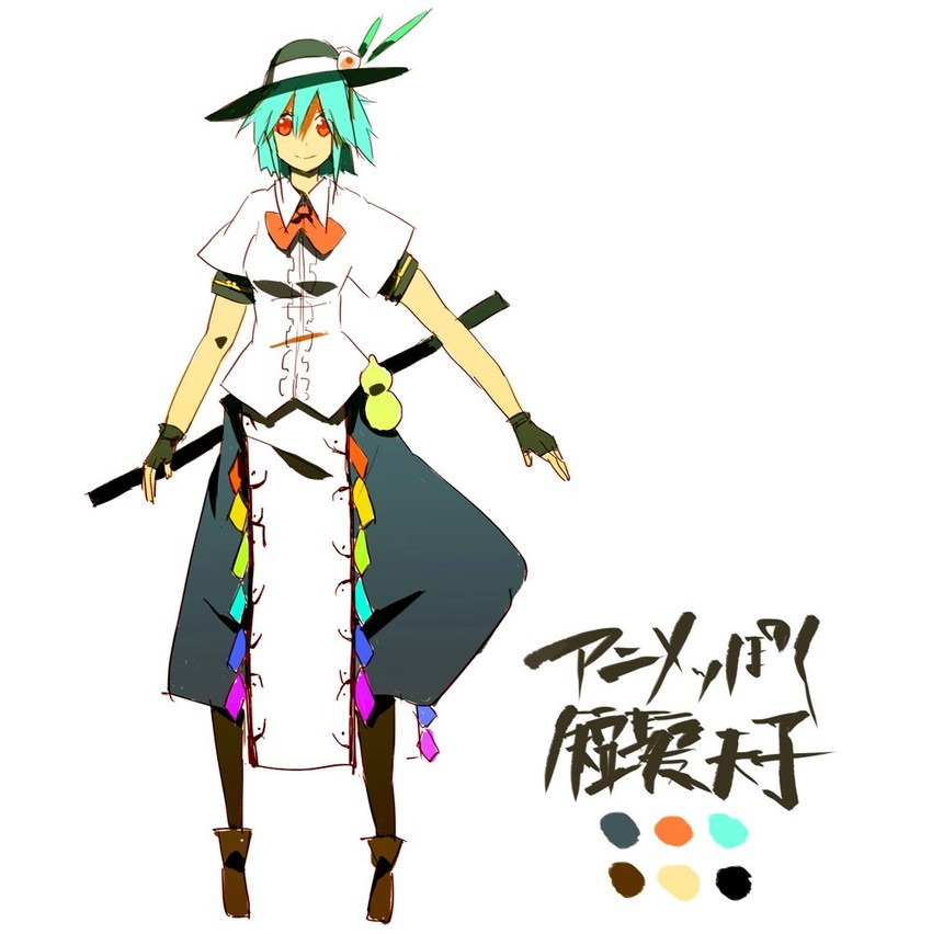 hinanawi tenshi (touhou and 1 more) drawn by siirakannu