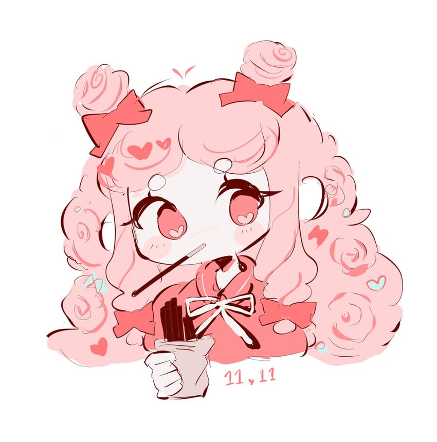 cotton candy cookie (cookie run and 1 more) drawn by takawoyu