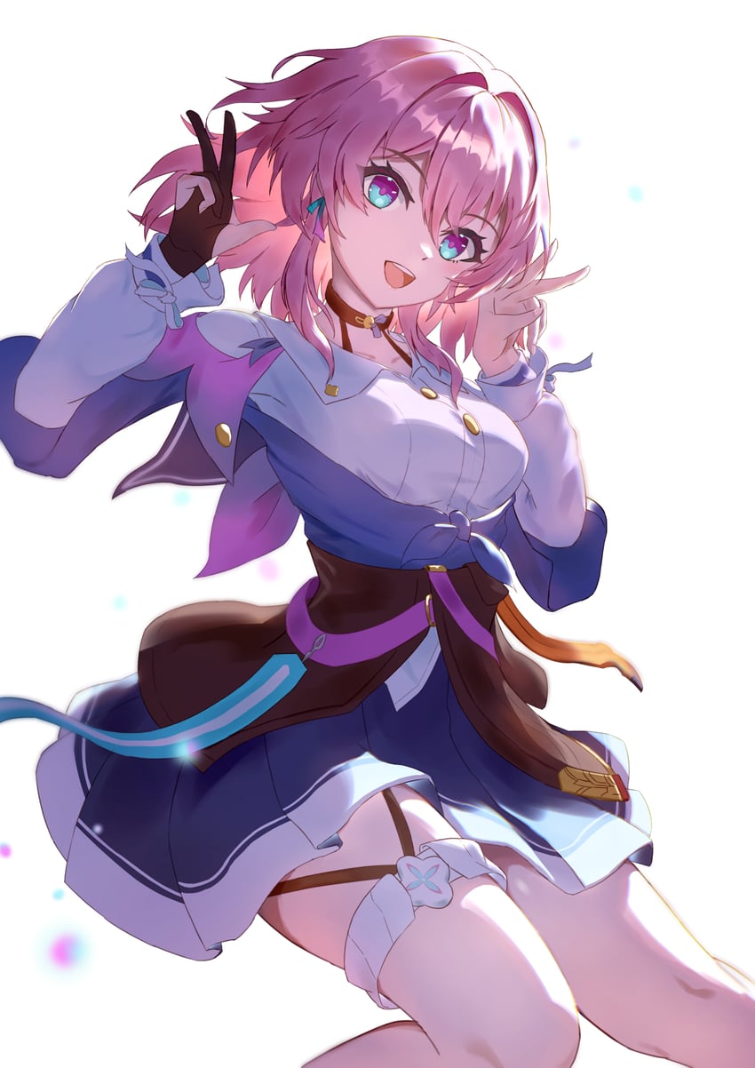 march 7th (honkai and 1 more) drawn by naegi_(naegifutaba)
