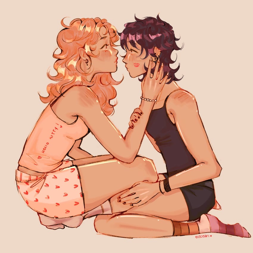 koga mitsuki and oosawa aya (kininatteru hito ga otoko ja nakatta) drawn by eiscean