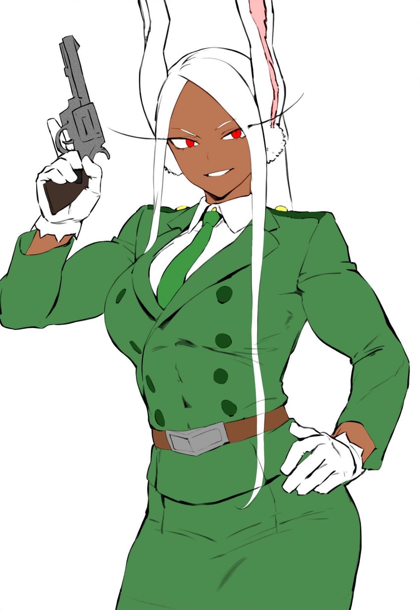 mirko (boku no hero academia) drawn by mirkosimps and parallaxfused