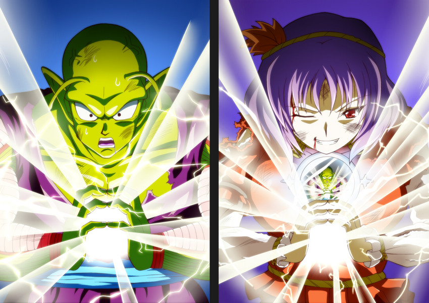 yasaka kanako and piccolo (touhou and 2 more) drawn by kamishima_kanon