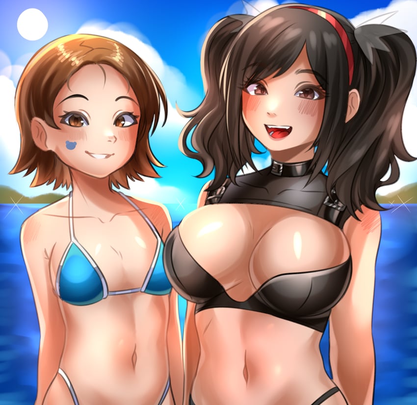 honey and emi (sega and 2 more) drawn by p0kan1