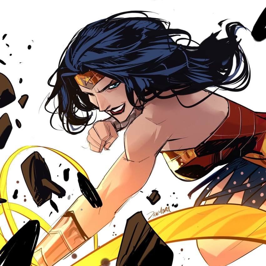 wonder woman (dc comics and 1 more) drawn by dan_mora