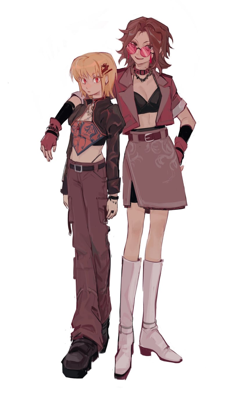 kurapika and leorio paladiknight (hunter x hunter) drawn by ik18166181ik
