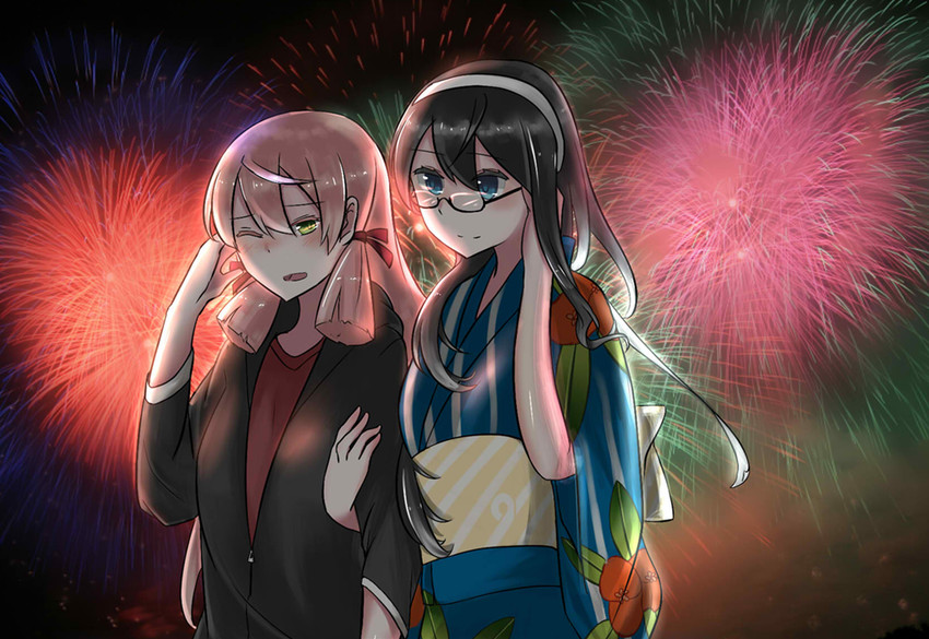 ooyodo and akashi (kantai collection) drawn by jouhou