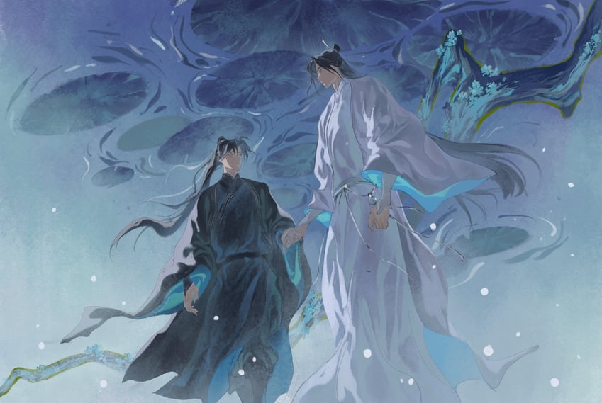 yan zhengming and cheng qian (liu yao) drawn by suiridu